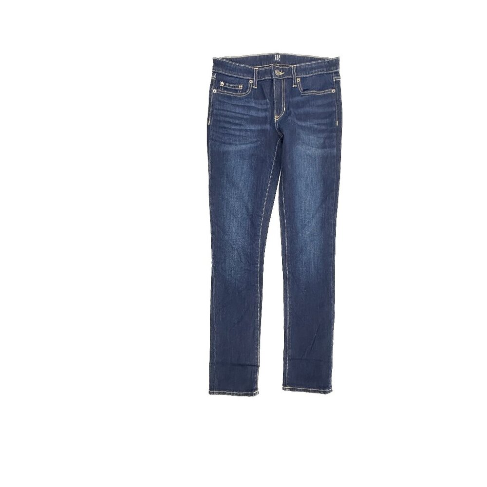 Gap Straight Women's size 25 Dark Wash Blue Denim Jeans Great Condition! Wais